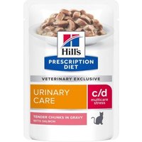 Hill's Prescription Diet c/d Urinary Stress Lachs 24x85 g von Hills