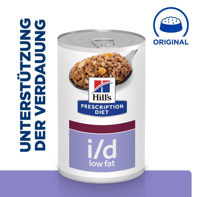 Hill's Prescription Diet i/d Digestive Care Low Fat Hundefutter - Dosen - 36 x 360 g von Hills