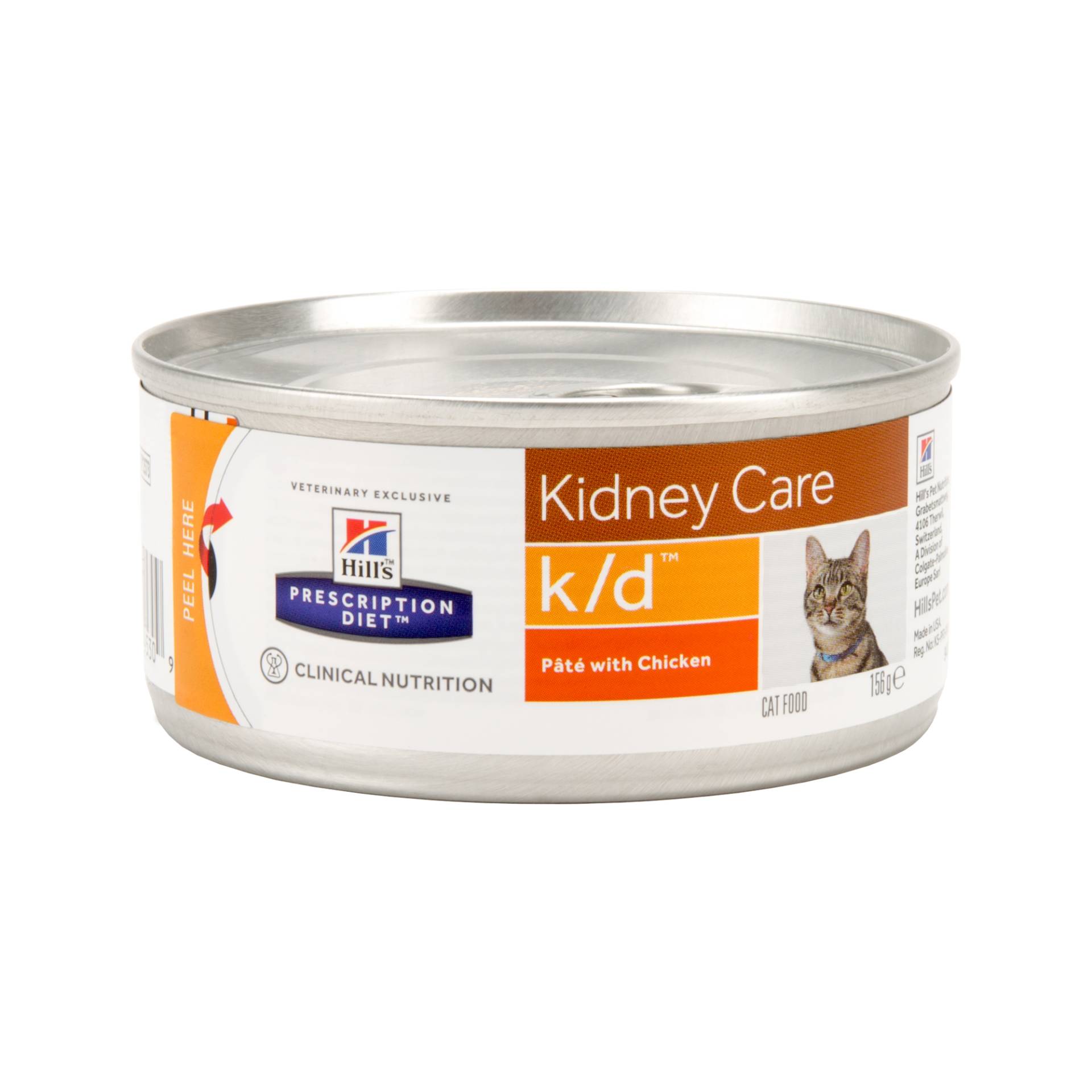 Hill's Prescription Diet k/d Kidney Care Katzenfutter - Dosen - Huhn - 24 x 156 g von Hills