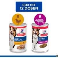 Hill's SCIENCE PLAN Nassfutter Hund Adult Huhn & Rind 12x370 g von Hills