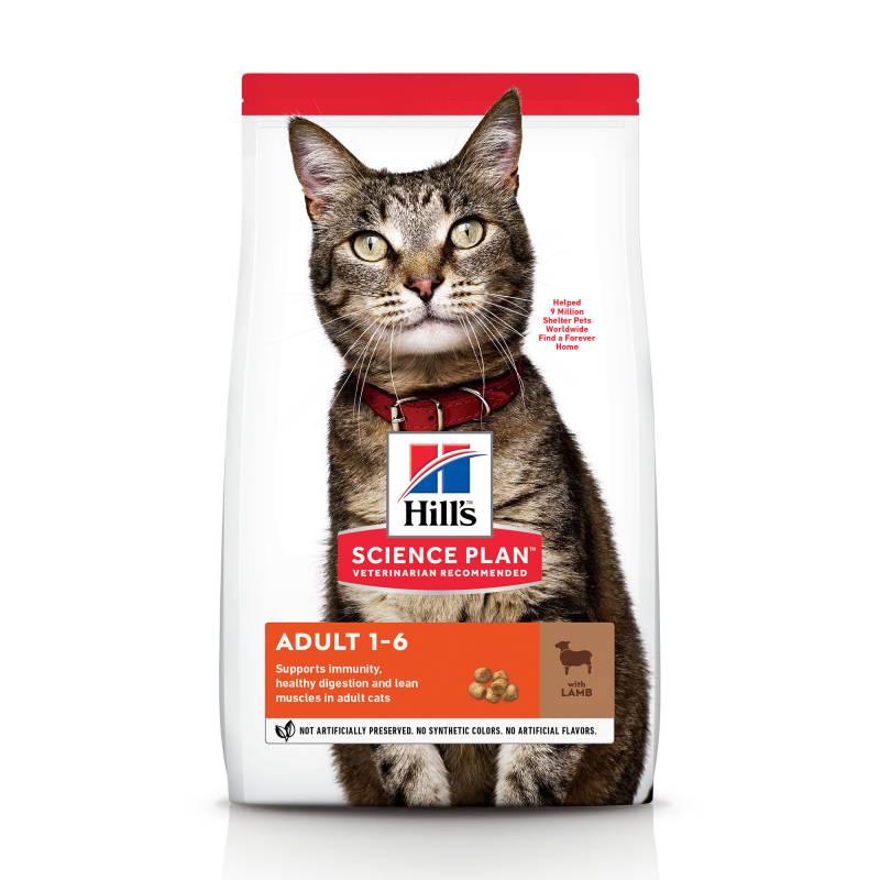 Hill's Science Plan Adult Katzenfutter - Lamm - 1,5 kg von Hills