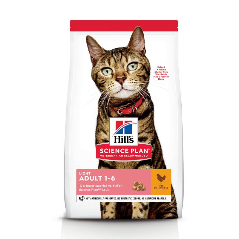 Hill's Science Plan Adult Light Katzenfutter - Huhn - 1,5 kg von Hills