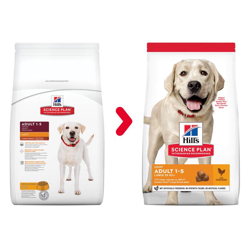 Hill's Science Plan Adult Light Large Breed Hundefutter - 14 kg von Hills