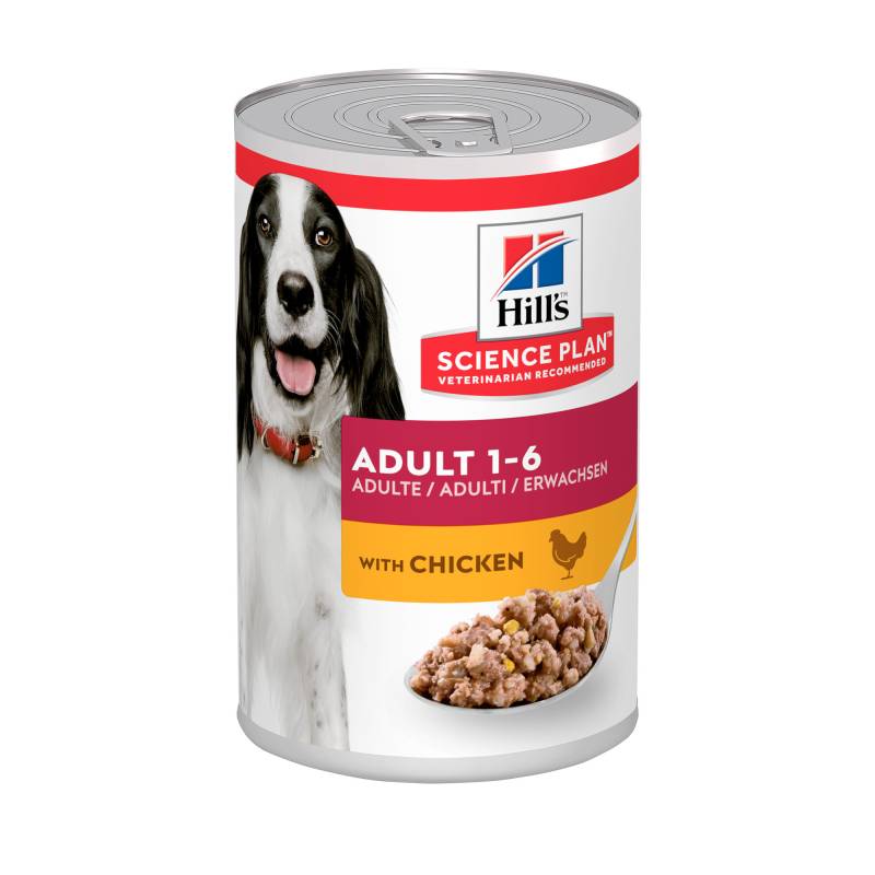 Hill's Science Plan Adult - Medium - Chicken - Dosen 12 x 370 g von Hills