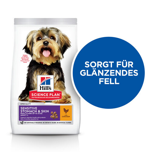 Hill's Science Plan Adult Sensitive Stomach & Skin Small & Mini Hundefutter - 6 kg Hill's Science Plan Adult Sensitive Stomach & Skin Small & Mini Hundefutter - 6 kg von Hills