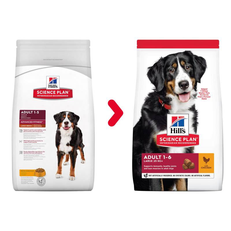 Hill's Science Plan Advanced Fitness Adult Large Breed Hundefutter - Huhn - 14 kg von Hills