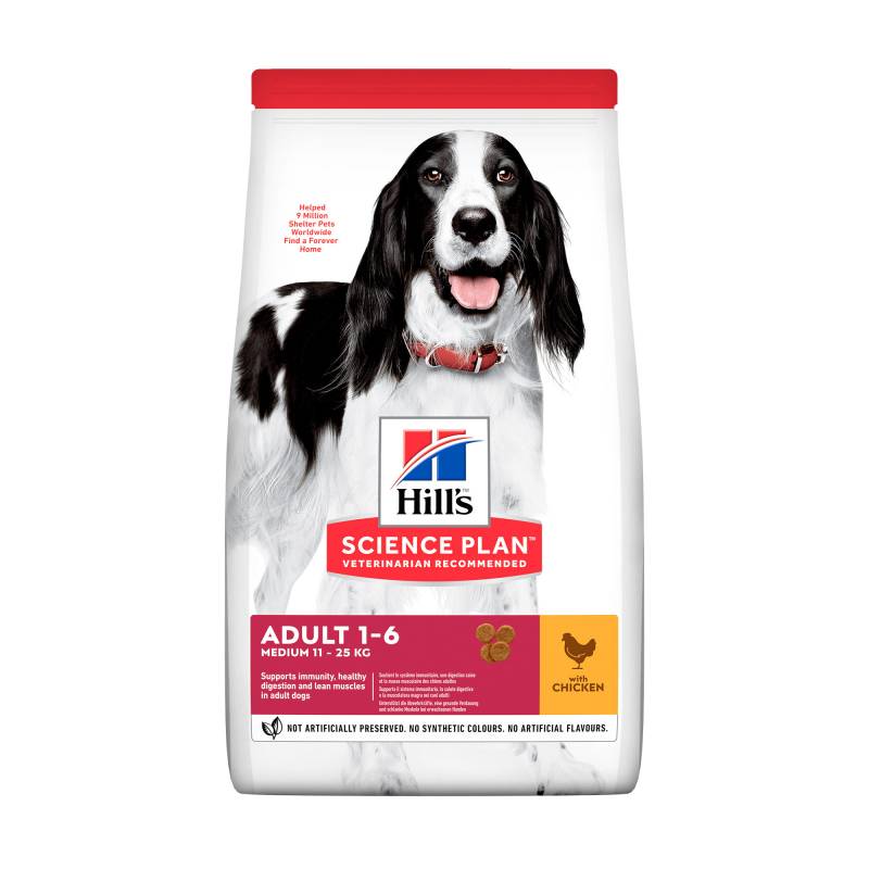 Hill's Science Plan Advanced Fitness Adult Medium Hundefutter - Huhn - 2,5 kg von Hills