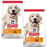 Hill's Science Plan Light Adult Large Breed mit Huhn 2x14 kg von Hills