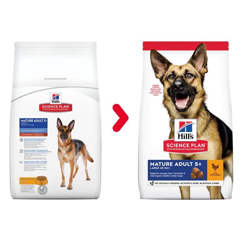 Hill's Science Plan Mature/Adult Active Longevity Large Breed Hundefutter - Huhn - 14 kg von Hills