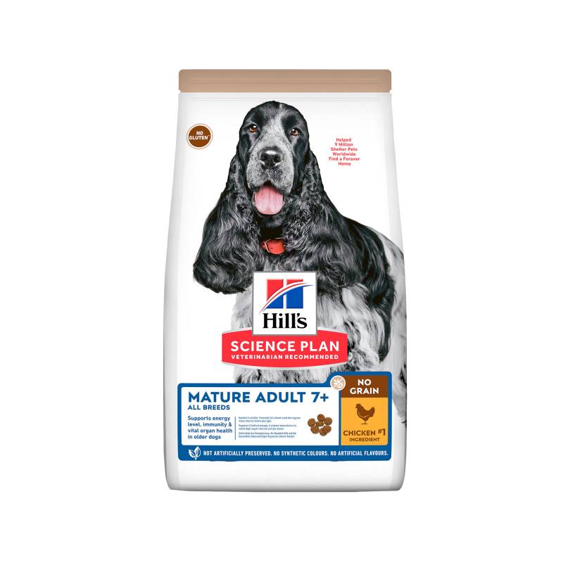 Hill's Science Plan No Grain Hund Huhn - Mature Adult - 14 kg von Hills