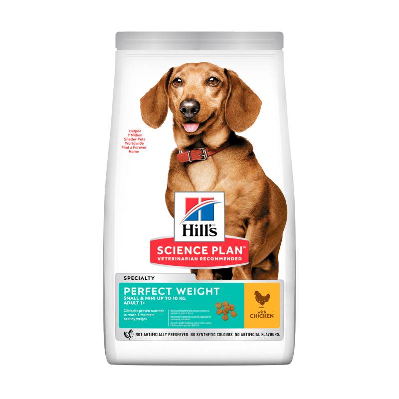 Hill's Science Plan Perfect Weight Adult Small & Mini Hundefutter - 6 kg von Hills