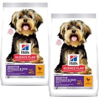 Hill's Science Sensitive & Skin für kleine Hunde 2x6 kg von Hills