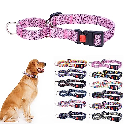 Martingale-Halsband, kein Ziehen, Haustierhalsband, strapazierfähig, Martingal-Halsbänder, seidig weich mit einzigartigem Muster für mittelgroße und große Hunde, Rosa, S Martingale-Halsband, kein Ziehen, Haustierhalsband, strapazierfähig, Martingal-Halsbänder, seidig weich mit einzigartigem Muster für mittelgroße und große Hunde, Rosa, S von HimyBB