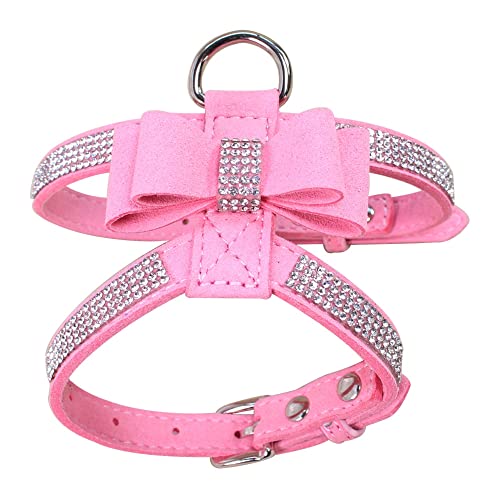 Fashion Bling Rhinestone Bowknot Dog Harness von HimyBB