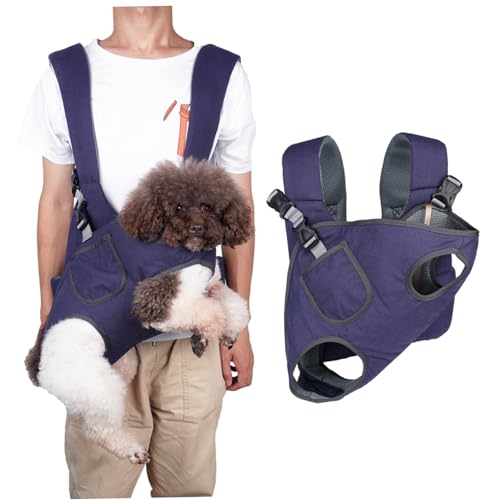 Haustier Rucksack Träger Verstellbarer Hunde Taschenträger Katzen Rucksack Atmungsaktiver Hunde Rucksack Mit Tasche Und Haken Gehende Haustier Tragetasche Für Kleine Und Mittelgroße Haustiere M von Hintyne