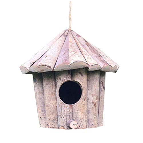 Vogel Nistkasten Hängendes Vogelhaus Für Den Garten Vogel Nistkasten Hölzerne Vogelhütte Für Futterhäuschen Für Wildvögel von Hintyne