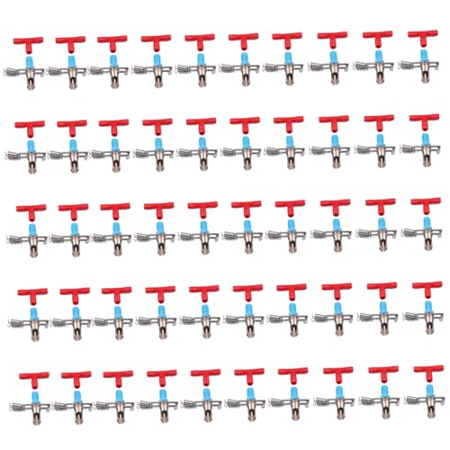 Wasserspendernippel für Kaninchen Kaninchentränke 50-teiliges Kaninchentränkesystem automatischer Futternippel für Kaninchen Kaninchentränkenippel für Kaninchen Häschen Meerschweinchen Frettchen von Hintyne