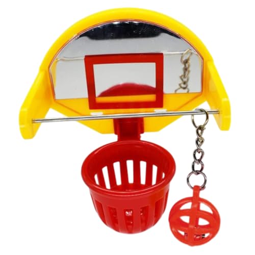 Wellensittich Spielzeug Vogel Basketball Spielzeug Vogelspielzeug Ball Sittich Training Basketballkorb Haustier Kauspielzeug Käfig Zubehör von Hintyne