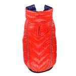 Hip Doggie HD-5FRBL Featherlite Reversible Reflective Puffer Vest Hundemantel, BDXS, blau/orange von Hip Doggie