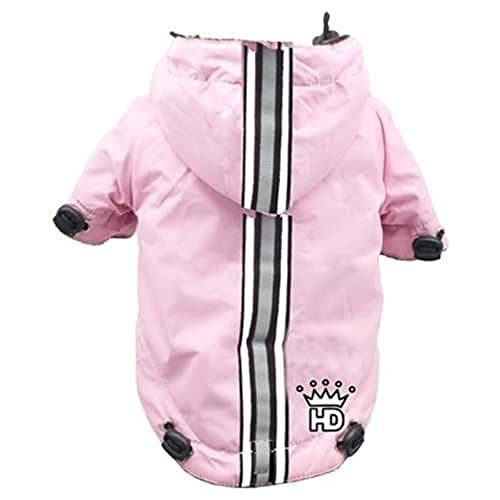 Hip Doggie HD-5PRPK-BDL Puppagonia Rain Parka - Hund Regenmantel, BDL, rosa von Hip Doggie