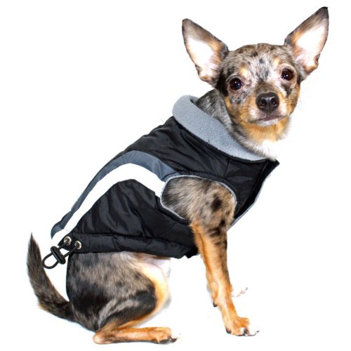 Hip Doggie HD-5SABK-BDL Swiss Alpine Ski Vest Hundemantel, BDL, schwarz von Hip Doggie