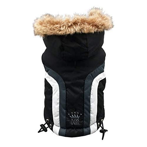 Hip Doggie HD-5SABK-BDS Swiss Alpine Ski Vest Hundemantel, BDS, schwarz von Hip Doggie