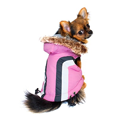 Hip Doggie HD-5SAPK-L Swiss Alpine Ski Vest Hundemantel, rosa, L von Hip Doggie