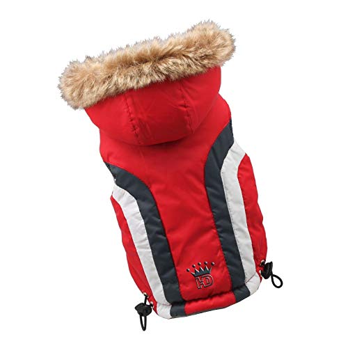 Hip Doggie HD-5SARD-BDM Swiss Alpine Ski Vest Hundemantel,BDM, rot von Hip Doggie