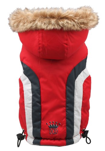 Hip Doggie HD-5SARD-XL Swiss Alpine Ski Vest Hundemantel, rot, XL von Hip Doggie