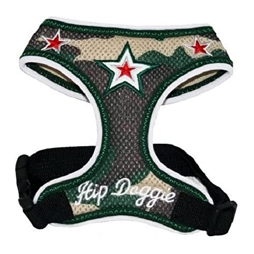 Hip Doggie HD-6CMST Camo Super Star Mesh Harness Vest Hundegeschirr, XXXL von Hip Doggie