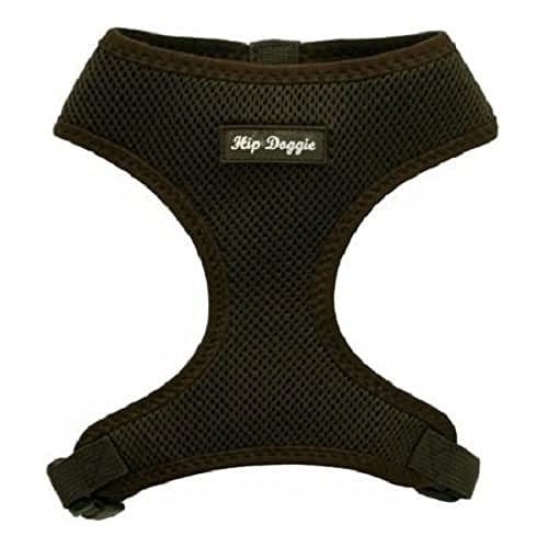 Hip Doggie HD-6PMHBN Ultra Comfort Harness Vest Hundegeschirr, XS, braun von Hip Doggie