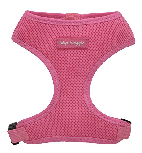 Hip Doggie HD-6PMHPK Ultra Comfort Harness Vest Hundegeschirr, XXL, rosa von Hip Doggie