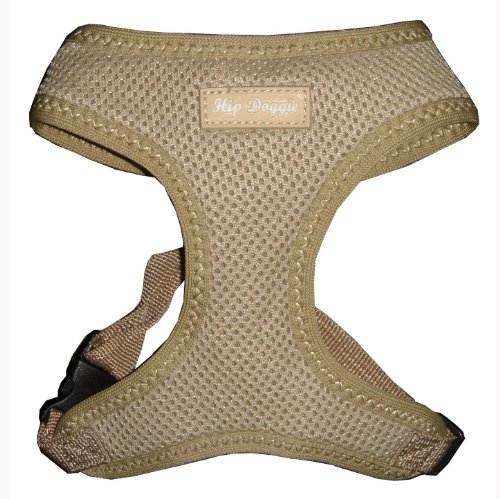 Hip Doggie HD-6PMHTN Tan Ultra Comfort Harness Vest Hundegeschirr, XXXL von Hip Doggie