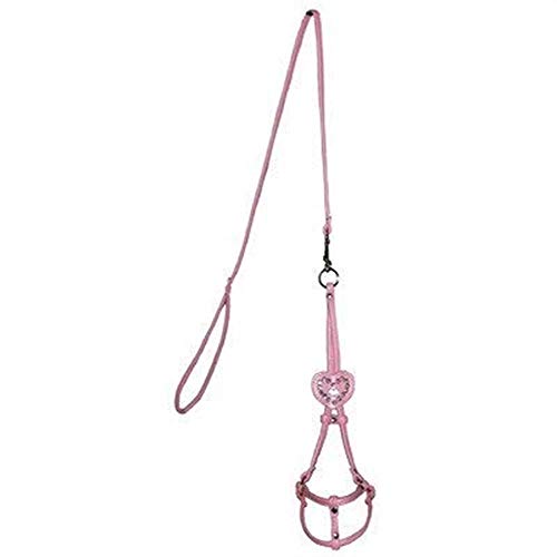 Hip Doggie HD-6SIPH-S Heart Step-in Harness - Hundegeschirr, S, rosa von Hip Doggie