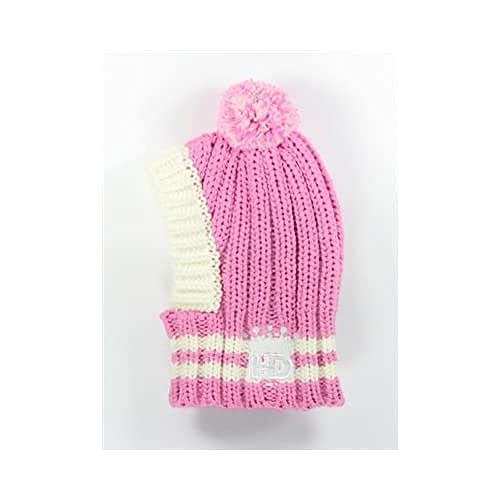 Hip Doggie HD-7CPP-M Crown Knit Hat - Hundehut, M, rosa von Hip Doggie