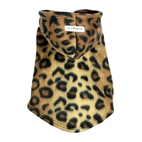 Hip Doggie HD-7PFLP-S Leopard Polar Fleece Hoodie - Hundepullover, S von Hip Doggie