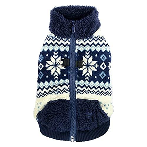 Hip Doggie HD-7SVN-XL Soft Snowflake Fleece Vest - Hundepullover, XL, blau von Hip Doggie