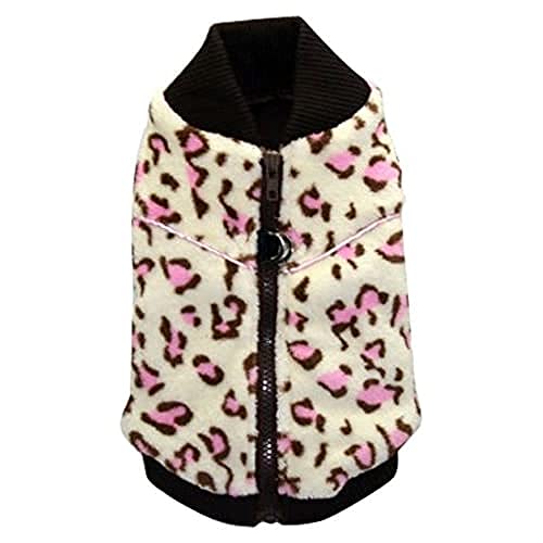 Hip Doggie HD-7WCV-L Cheetah Mink Vest - Hundepullover, L, weiß von Hip Doggie