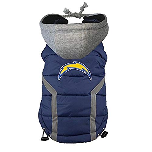 Hip Doggie NFL Chargers Haustier-Kapuzenpullover, Größe 3XL von Hip Doggie