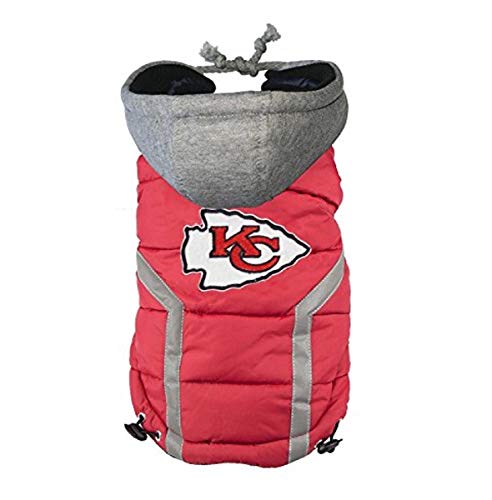 Hip Doggie NFL Chiefs Haustier-Kapuzenpullover, Größe 3XL von Hip Doggie