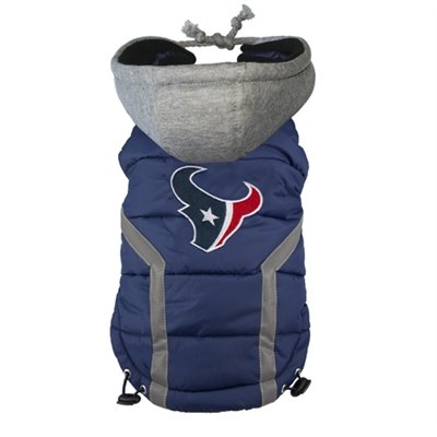 Hip Doggie NFL Texans Haustier-Kapuzenpullover, Größe 3XL von Hip Doggie