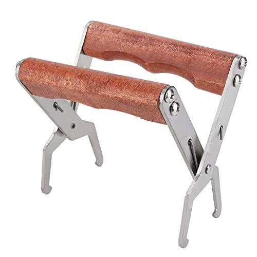 Bienenrahmen-Clip, Ergonomischer Holzgriff, Imkerei-Werkzeug aus Edelstahl Imker, Robust und Praktisch von Hiraith