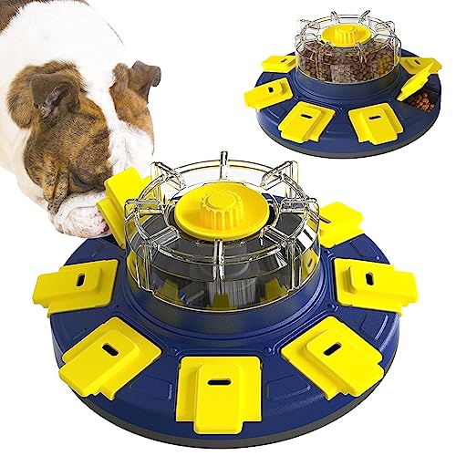 Hirolulu Bule Hunde-Puzzlespielzeug, Hundepuzzles für intelligente Hunde, interaktives Spielzeug für intelligente Hunde zur Gehirnstimulation, langsames Füttern, Leckerli-Spender zur Unterstützung der Verdauung, interaktives Hundespielzeug, Hundespiele von Hirolulu