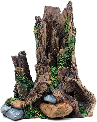 HirrWill Aquarium Dekoration Simulation Baum Totes Holz Dekoration Mini Aquarium Dekoration versteckte Höhle Zubehör 20x18x13.5cm von HirrWill