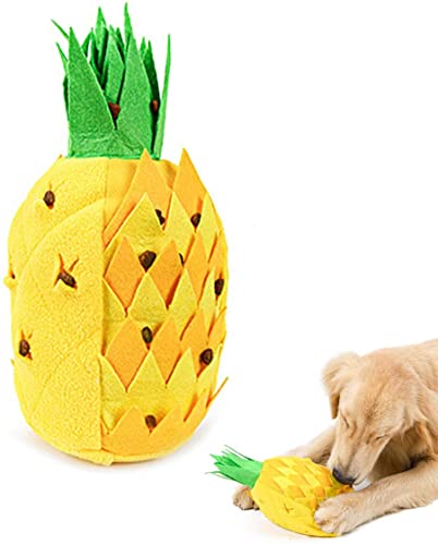 HirrWill Hundespielzeug, Schnüffelmatte für Hunde, Ananas, Haustier-Schnüffelspielzeug, Fleece-Pads, Hundematte, lindert Stress und Nasenaufgaben, Puzzle-Spielzeug, Haustierprodukte von HirrWill