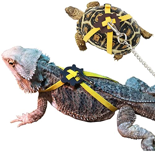 HirrWill Schildkröten-Leine, Eidechsen-Leine, Schildkröten-Gurt, Haustier-Halsband, Leine für Schildkröten, Wandern, Traktionskontrolle, Seil (klein) von HirrWill