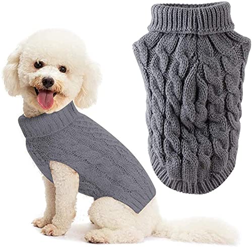 Hundepullover Mantel Hund Winterpullover Haustier Katze Hund Pullover Hundepullover Weste warmer Mantel Haustier weich gestrickte Wolle Winterpullover stricken häkeln (L) von HirrWill