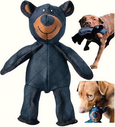 Unbreakable Bear Dog Toys, Hundespielzeug Unzerstörbar 2.0, Unzerstörbares Hundespielzeug für Aggressive Kauer, Unzerstörbares Hundespielzeug Quietschend, Interaktives Unkaputtbar Hundespielzeug von Hitburu