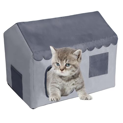 Cat Cooling House, Indoor Cat Nest, All-Season Cat Shelter, Ventilated Pet House, Comfortable Cat Shelter, Comfortable Ventilated Cat Cooling House for Feline Pets von Hjatirace