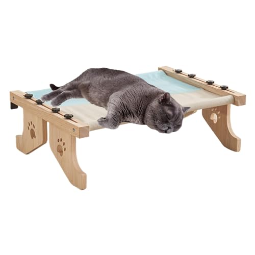 Cat Perch Windowsill, Wooden Cat Bed Nesting Seat, Adjustable Cat Windowsill Nest, Cat Hammock Seat, Cat Nesting Bed, Easy to Use, Portable for Sleeping Playing Climbing von Hjatirace